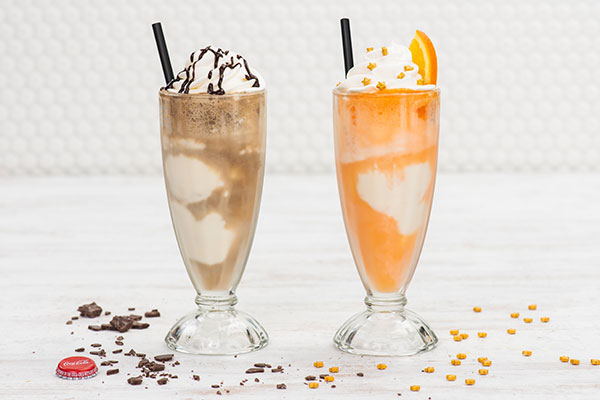 Original Menu: Dessert Floats Coke Float and Creamsicle Float