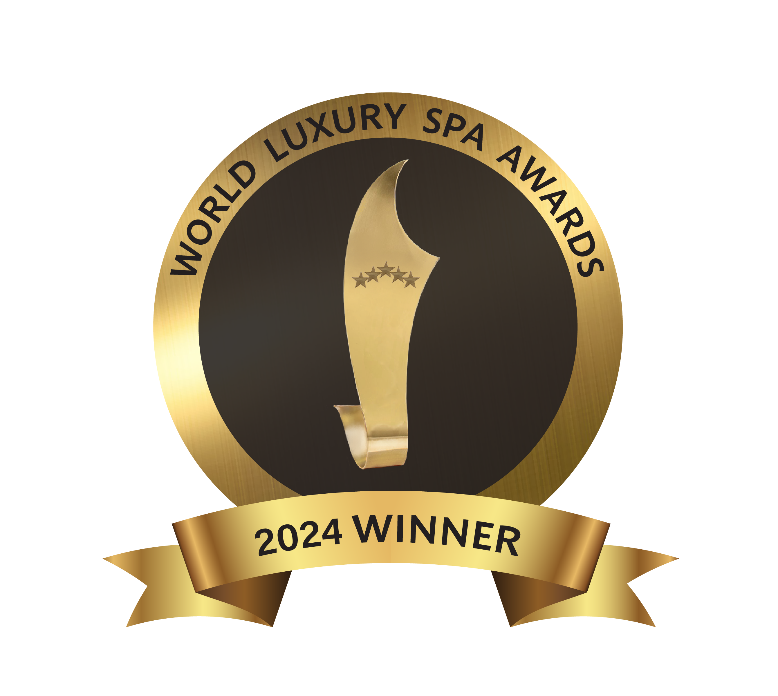 World Luxury Spa Awards 2023 Winner ribbon/medal design