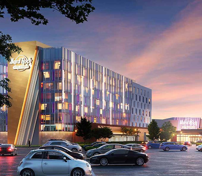 Hard Rock Hotel & Casino Kenosha exterior rendering