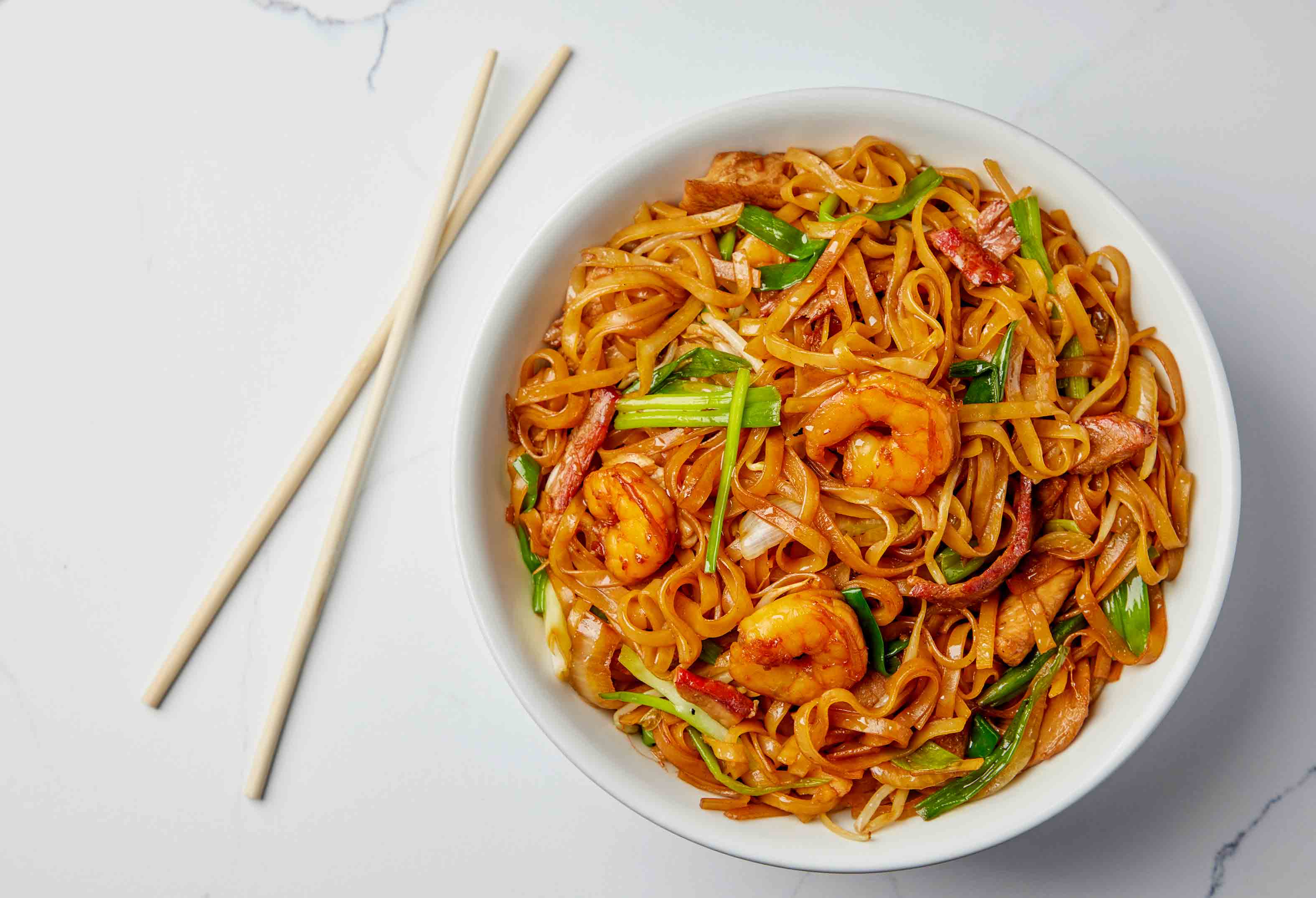 Wok Fry Noodles at Jubao Palace Noodle Bar