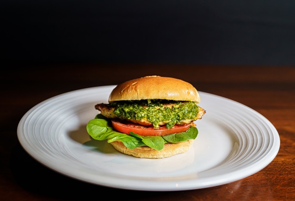Grilled Chicken Pesto Sandwich at Poker Snack Bar