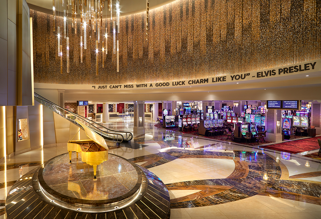 Elvis Gold Piano at Seminole Hard Rock Hotel & Casino Tampa