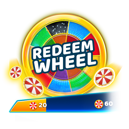 Collectibles playbook step showing the redeem wheel