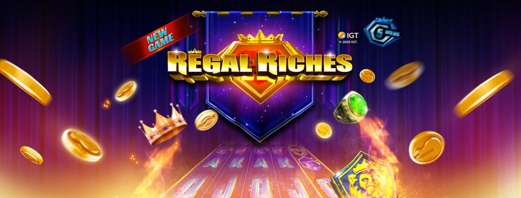 IGT Regal Riches social casino slot loading screen