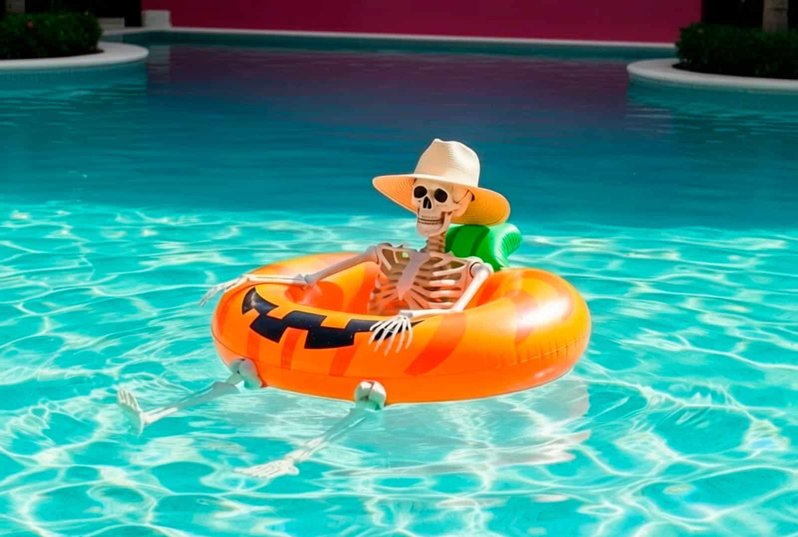 Relaxing in the Pool 