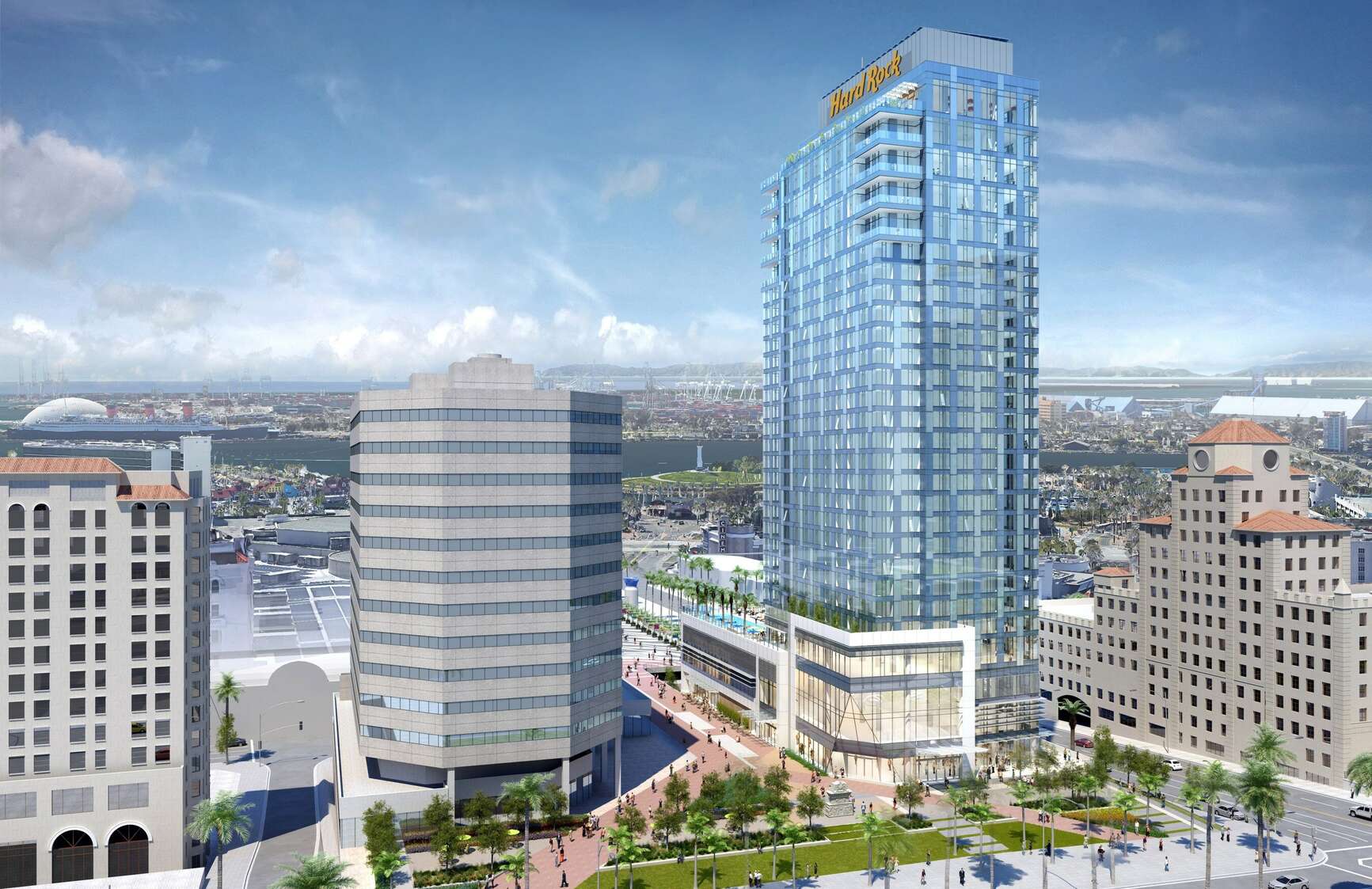 Hard Rock Hotel Long Beach rendering