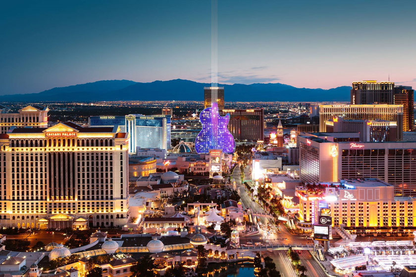 Hard Rock Hotel & Casino Las Vegas Guitar rendering