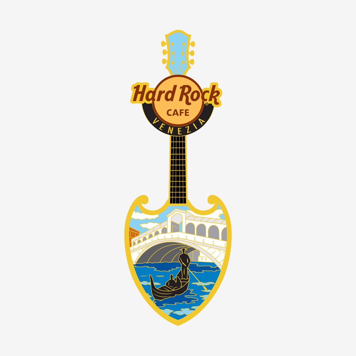 Collectible Venice Bridge Guitar Pin image number 1
