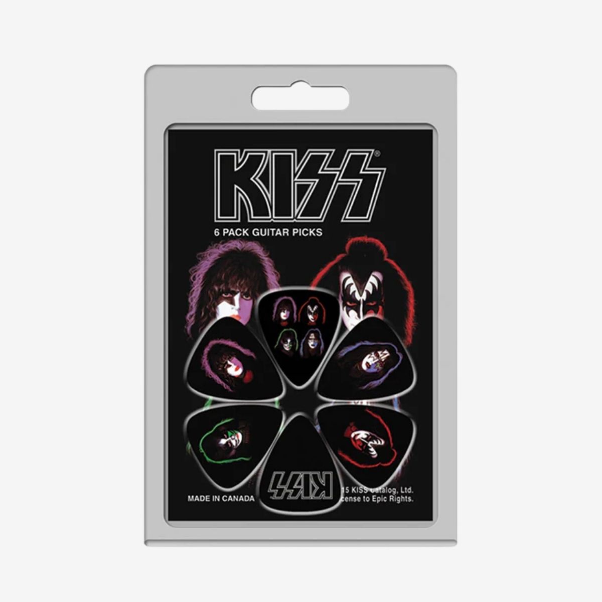 KISS Variety Pack 6 Guitar Picks image number 1