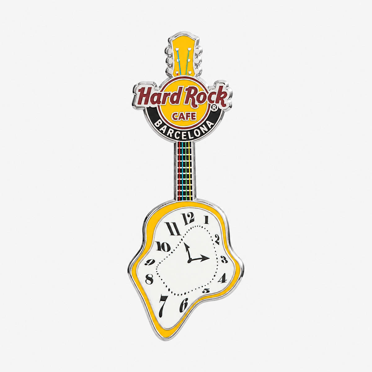 Collectible Barcelona Melting Clock Pin image number 1