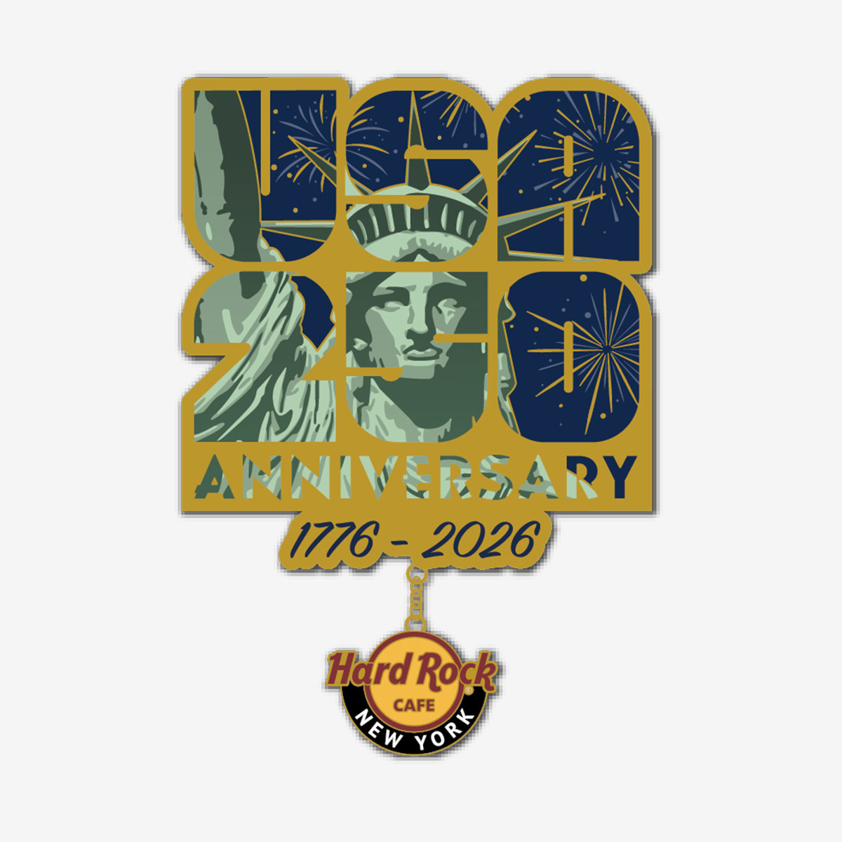 Limited Edition America 250th Anniversary Statue of Liberty Pin image number 1