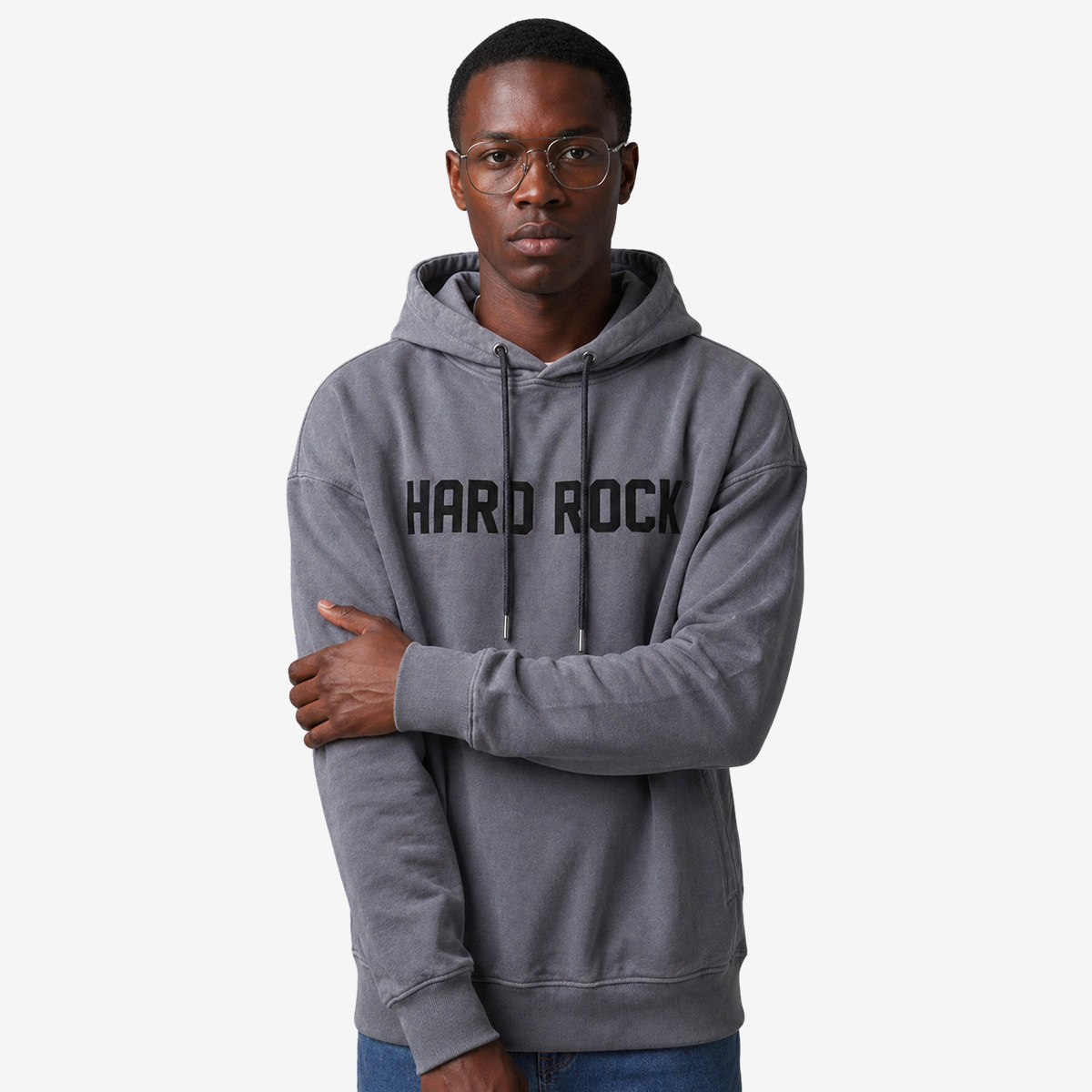 Comfy Fleece Hoodie in Gray image number 1