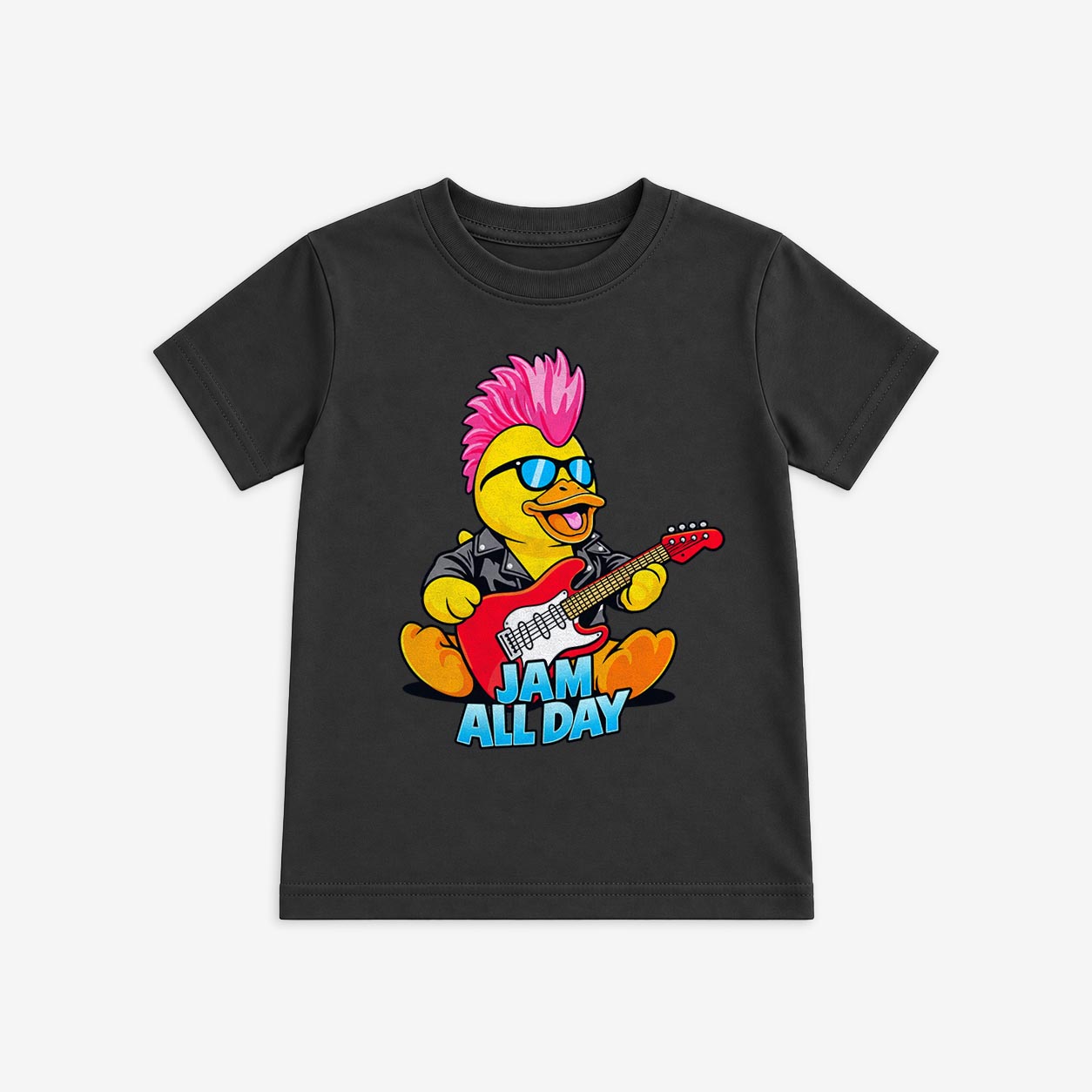 Youth Fit Jammin' Duck Tee Dark in Grey image number 1