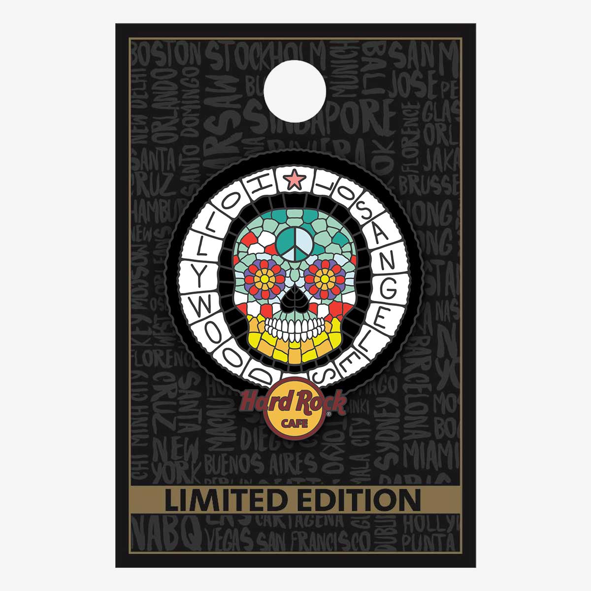 Limited Edition Los Angeles Mosaic Sugar Skull 2026 Pin image number 2