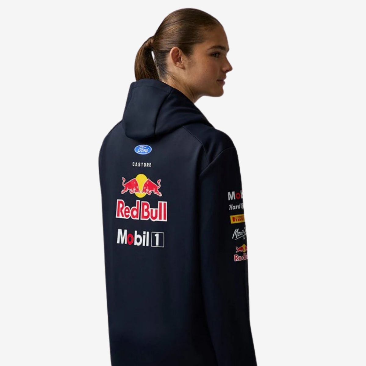 Mens Oracle Red Bull Racing 2026 Full Zip Hoodie in Blue image number 4
