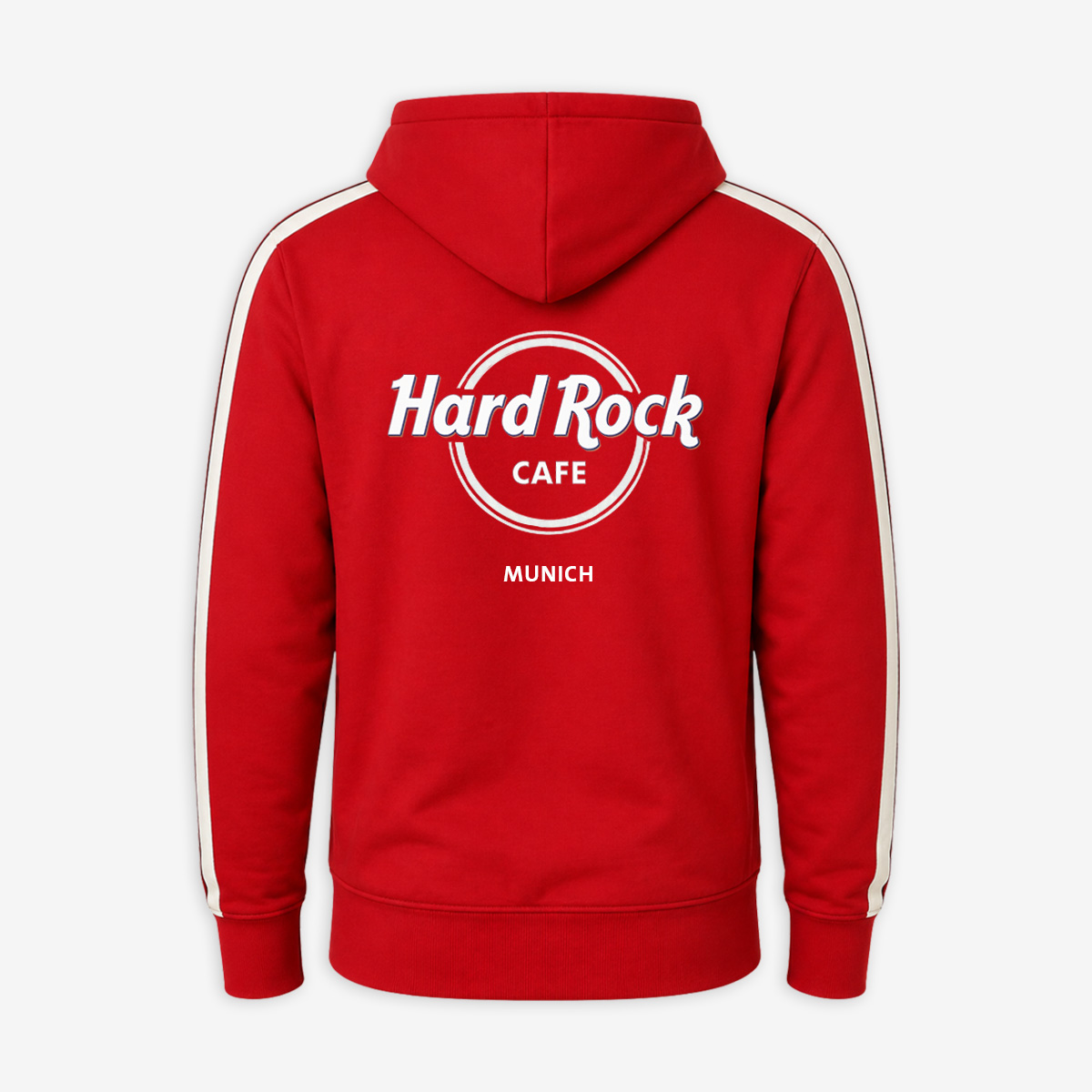 Munich Full Zip Fleece in Red and White image number 1