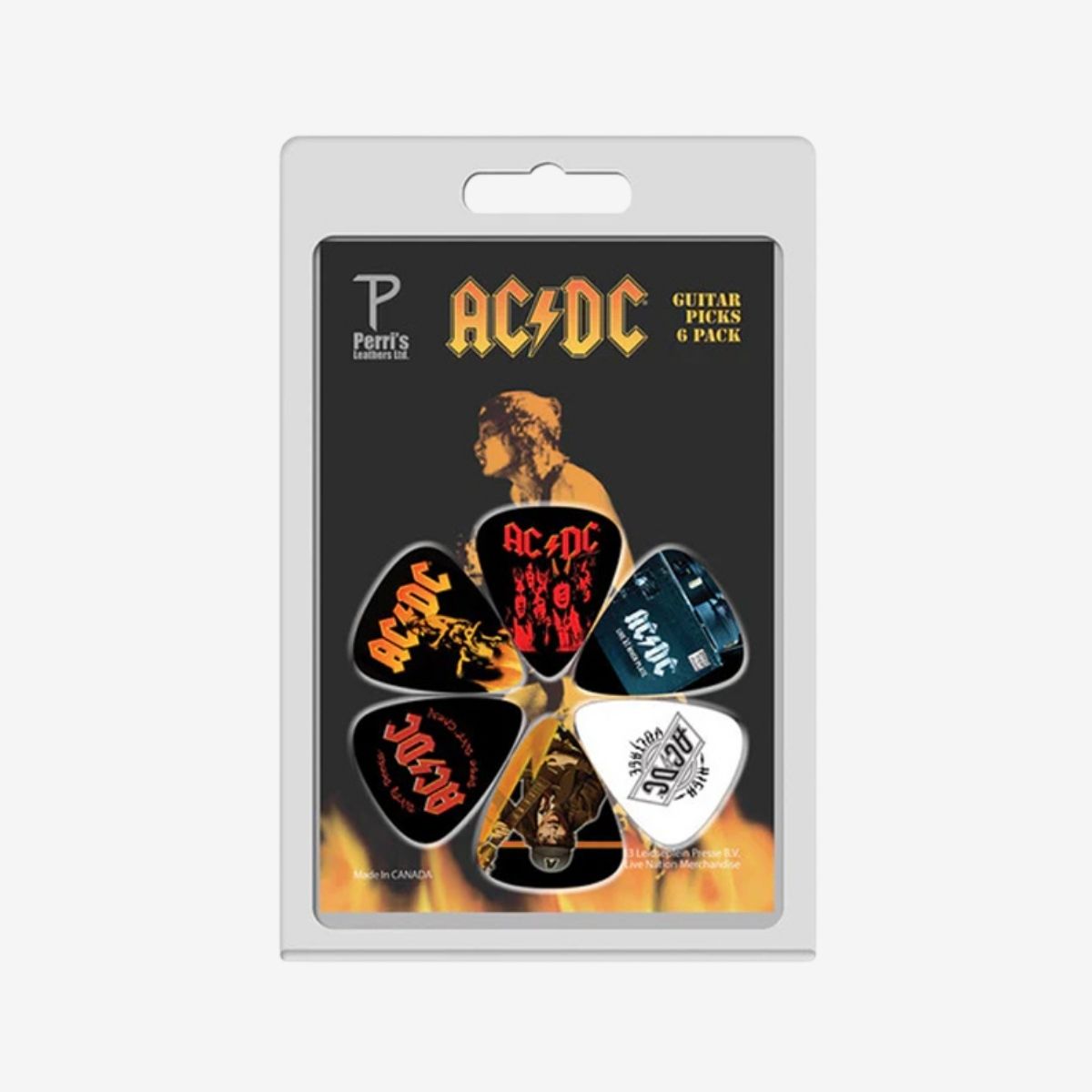 ACDC 6 pack Variety Guitar Picks image number 1