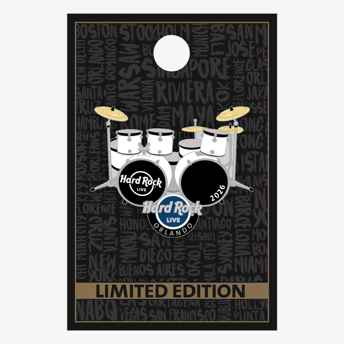 Limited Edition Orlando 2026 Double Bass Drumset Live Pin image number 2